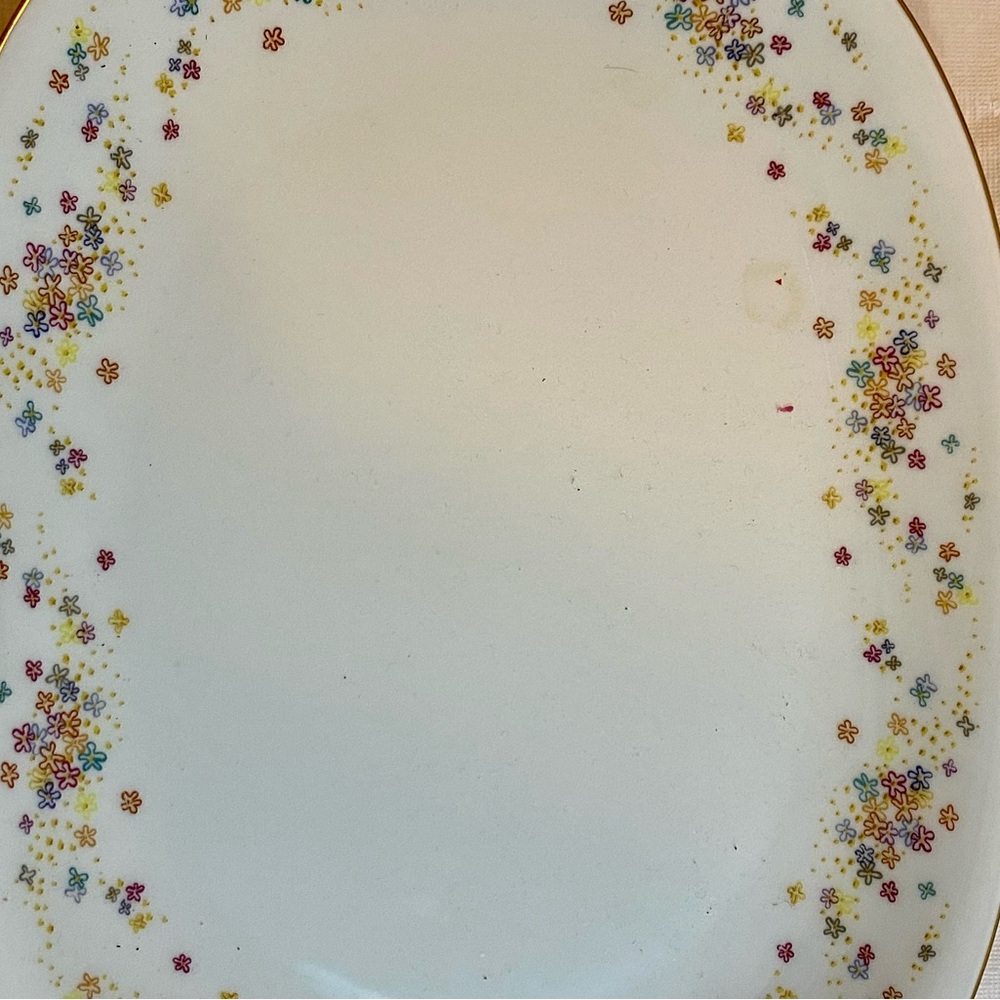 H& C SELB Bavaria Germany Heinrich Frolic Floral 11” Serving Dish XC Vtg